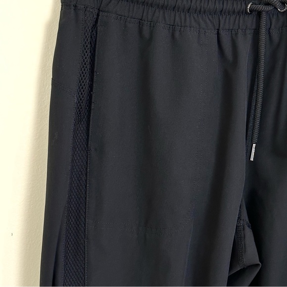 DKNY SPORT Comfortable Black Jogger pants with Mesh Stripe down each leg, Size S - Picture 13 of 15
